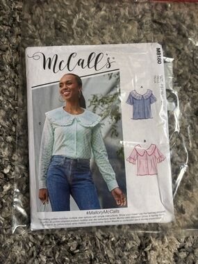 McCall's Sewing Pattern - Light Mint Lace Blouse